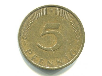 NĚMECKO. 5 Pfennig 1974/F