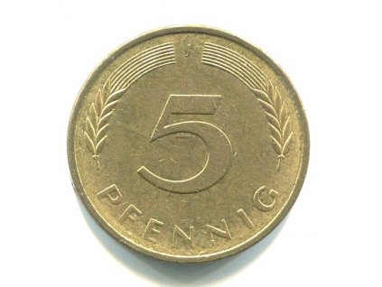 NĚMECKO. 5 Pfennig 1979/J