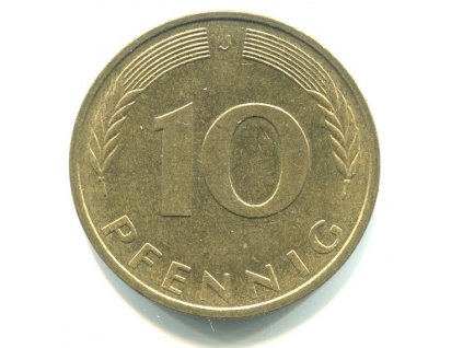 NĚMECKO. 10 pfennig 1985/J.