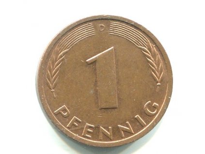 NĚMECKO. 1 Pfennig 1983/D