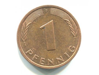 NĚMECKO. 1 Pfennig 1977/F
