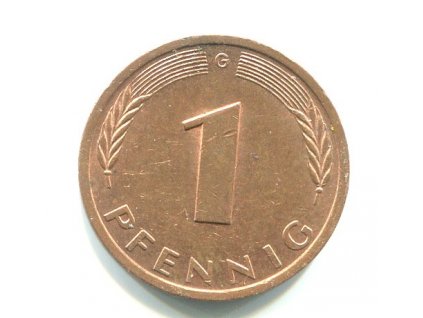 NĚMECKO. 1 Pfennig 1979/G