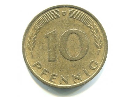 NĚMECKO. 10 pfennig 1979/D