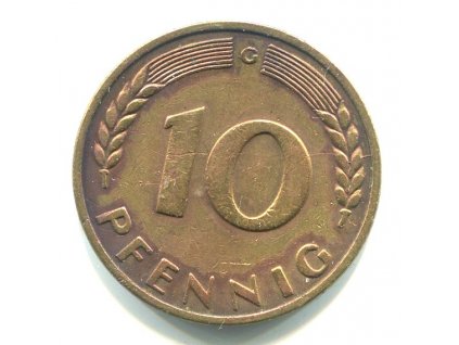 NĚMECKO. 10 pfennig 1949/G