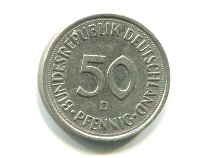 NĚMECKO. 50 Pfennig 1985/D