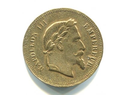 FRANCIE. Napoleon III. 20 Francs 1870. KOPIE, padělek?