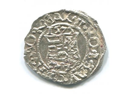 UHRY. Maxmilian II. Denár 1575/KB.