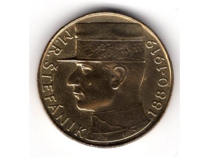 ČESKOSLOVENSKO. 10 korun 1991. Štefánik