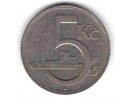 ČESKOSLOVENSKO. 5 korun 1938.