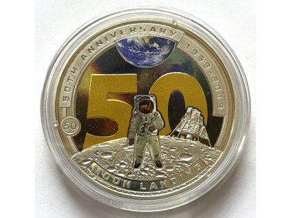 ŠALAMOUNOVY OSTROVY. 1/2 dollar 2019. Moon Landing.