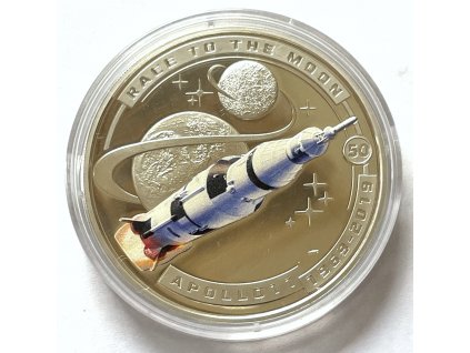 ŠALAMOUNOVY OSTROVY. 1/2 dollar 2019. Apollo 11. Race to the Moon.
