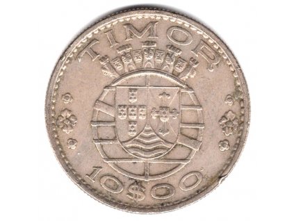 TIMOR. 10 escudos 1970.