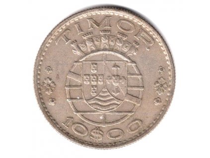 TIMOR. 10 escudos 1970.