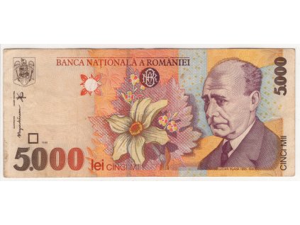 RUMUNSKO. 5.000 lei 1998. Série 001 C.