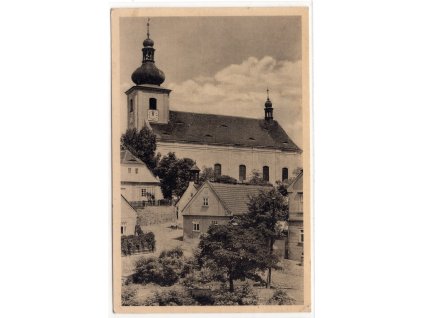PODBOŘANY. Kostel. 1953.