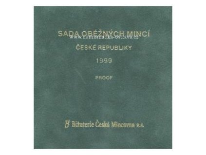 ČESKO. Sada oběžných mincí 1999. PROOF.