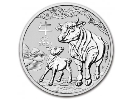 2021 australia 1 oz silver lunar ox