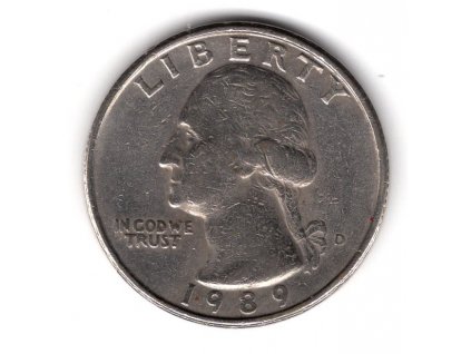 USA. 1/4 dollar 1989/D.