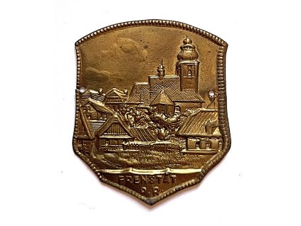 FRENŠTÁT p. R. Štítek na hůl.