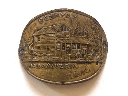 HADASZCZOK-SLÁVIČ. Bezkydy. Štítek na hůl.