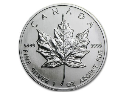 stribrna mince 1 oz maple leaf 1991 (1)