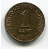 TRINIDAD A TOBAGO. 1 cent 1967. KM-1