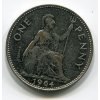VELKÁ BRITÁNIE. 1 penny 1964. KM-897. Postříbřeno.