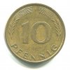 NĚMECKO. 10 pfennig 1980/F