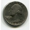 USA. 1/4 dollar 1971/D