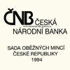 ČESKO. Sada oběžných mincí 1994. Dvě mincovny.