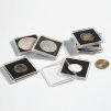 Kapsle QUADRUM, na mince do Ø 18 mm, průhledné, s černou pěnou - 10 kusů v balení