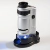 Zoom mikroskop s LED osvětlením, zvětšení 20 - 40×, černá