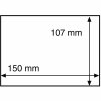 Ochranné fólie na známky/pohlednice do rozměru 150×107 mm, průhledné - 50 kusů v balení