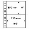 Plastové listy GRANDE, se 2 horizontálními (rozdělujícími) páskami, průhledné