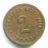 NĚMECKO. 2 Pfennig 1911/A.