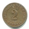 NĚMECKO. 2 Pfennig 1875/C.