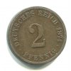 NĚMECKO. 2 Pfennig 1874/C.