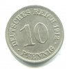 NĚMECKO. 10 Pfennig 1912/D.
