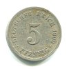 NĚMECKO. 5 Pfennig 1900/A.