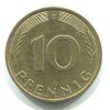 NĚMECKO. 10 Pfennig 1990/D