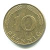 NĚMECKO. 10 Pfennig 1991/J