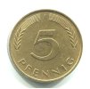 NĚMECKO. 5 Pfennig 1989/J