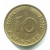 NĚMECKO. 10 pfennig 1950/J