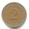 NĚMECKO. 2 Pfennig 1981/G