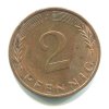 NĚMECKO. 2 Pfennig 1974/J