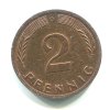 NĚMECKO. 2 Pfennig 1972/D