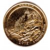 USA. 1/4 dollar 2012/D. Acadia. Pozlacený.