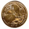 USA. 1/4 dollar 2015/S. Blue Ridge Parkway. Pozlacený.