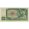 ČESKOSLOVENSKO. 100 korun 1961. Série T 87. Hej. 101c2.