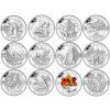 KANADA. Sada stříbrných mincí Royal Canadian Mint 2013.